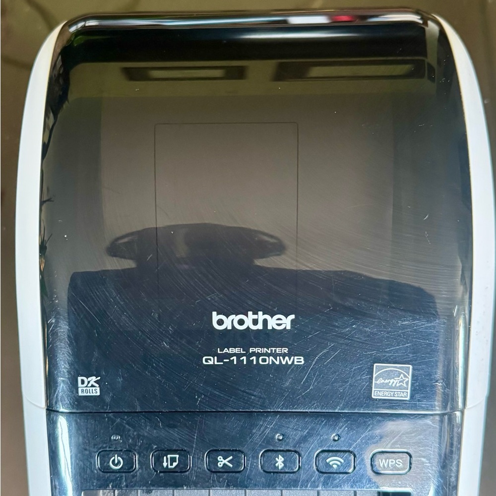 Used Brother QL-1110NWB Label Printer in Black and White
